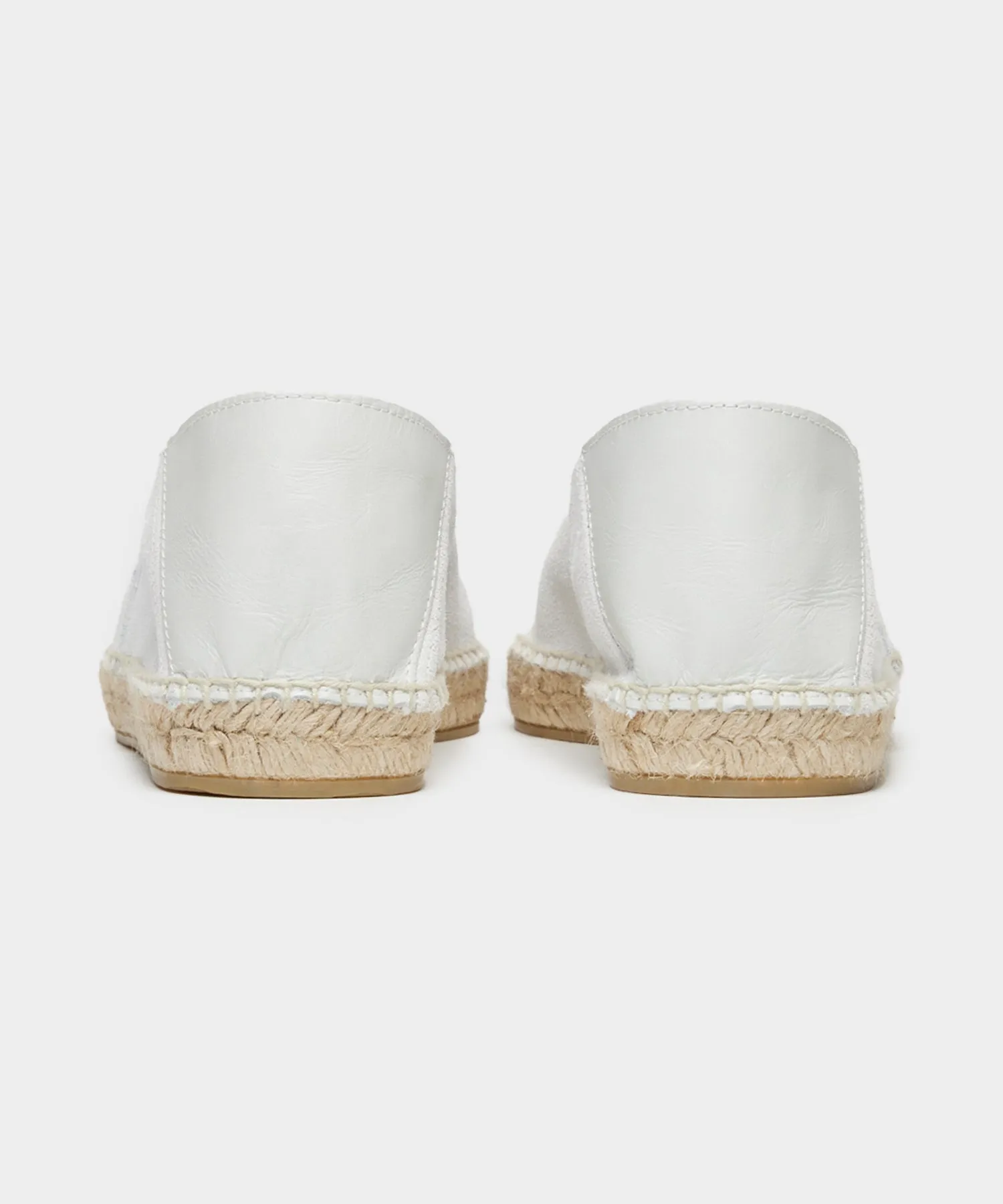 Suede Espadrille in Ivory