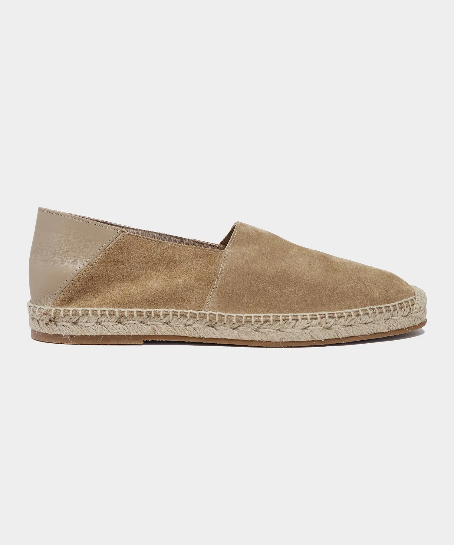 Suede Espadrille in Natural