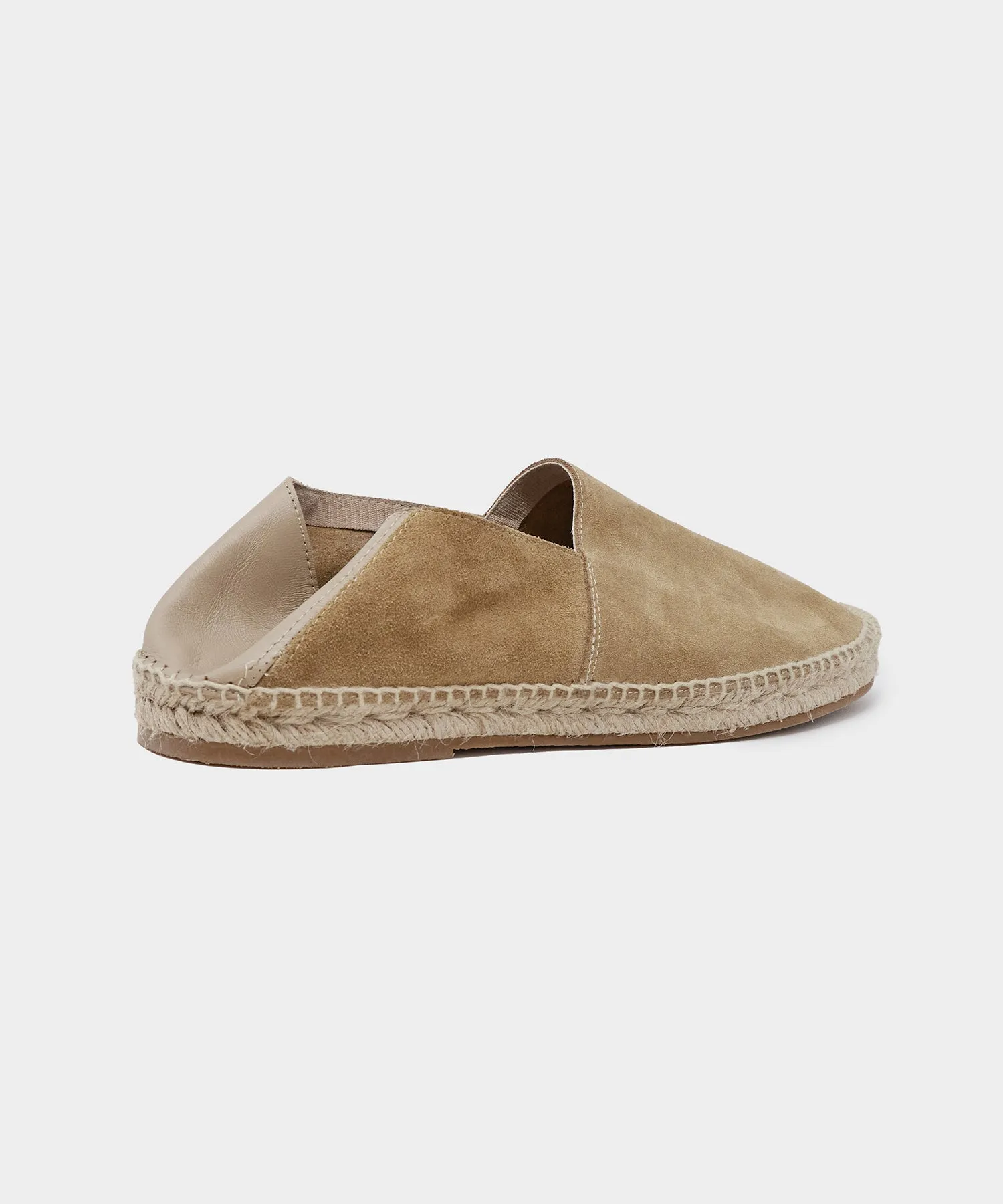 Suede Espadrille in Natural