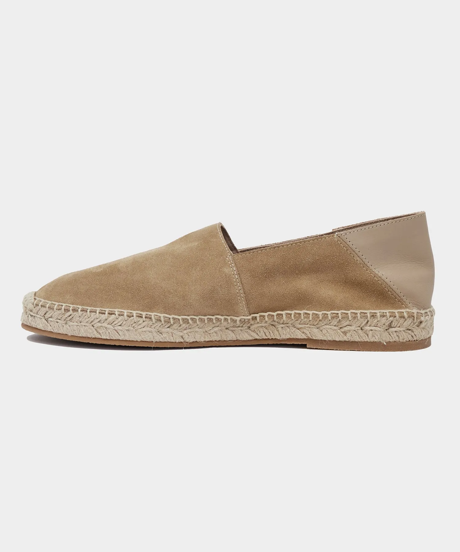 Suede Espadrille in Natural