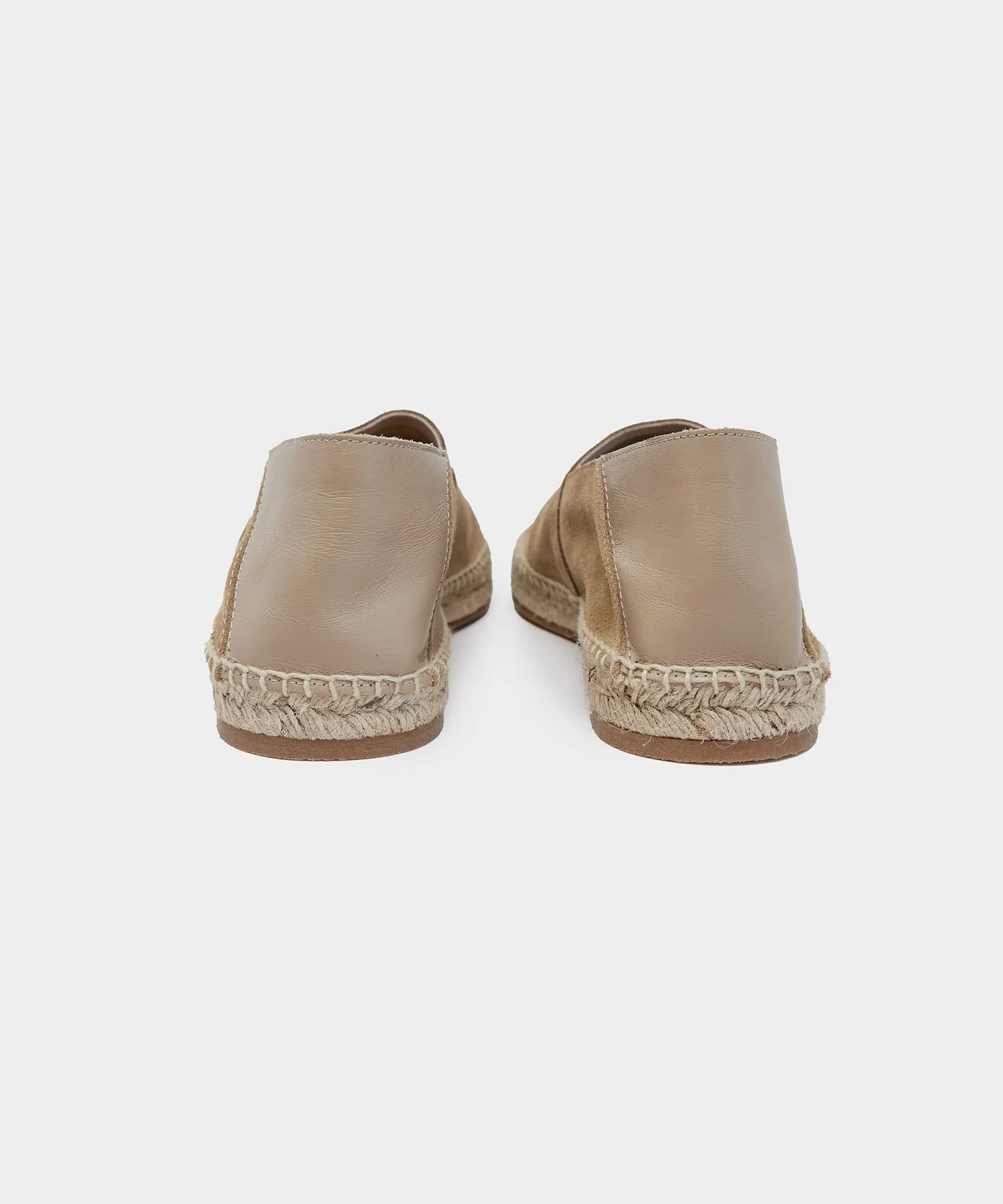 Suede Espadrille in Natural