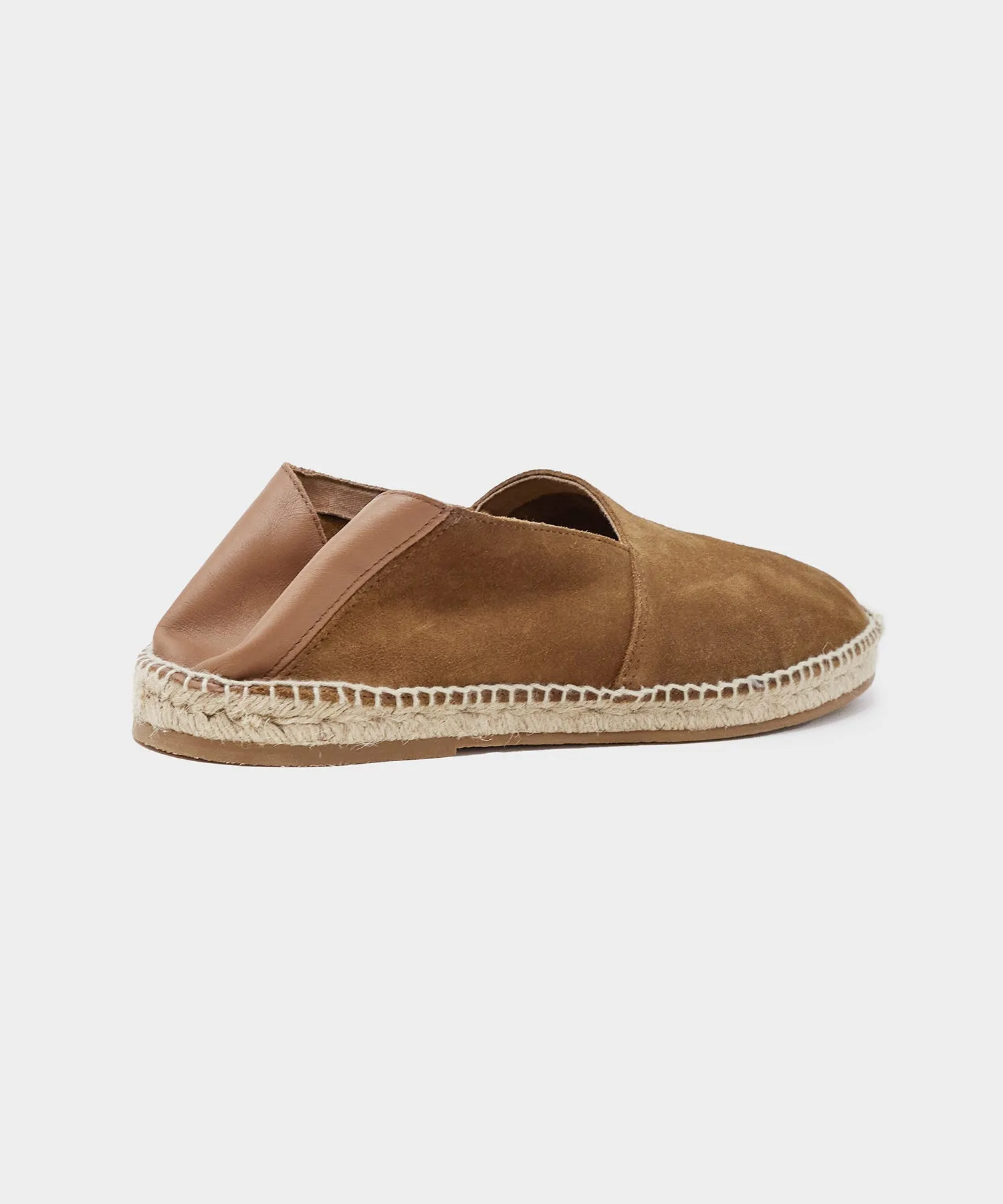 Suede Espadrille in Tobacco