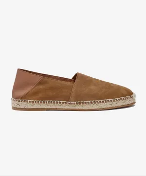 Suede Espadrille in Tobacco