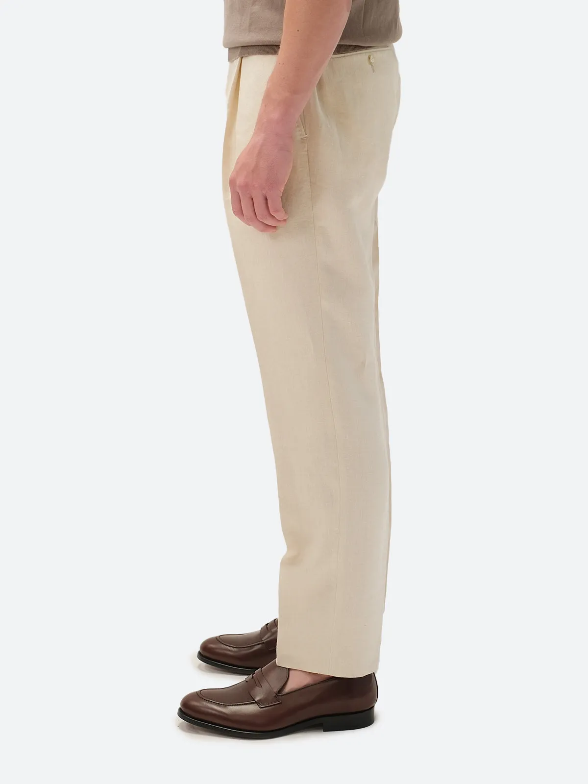 Summer Linen Trouser - Sand