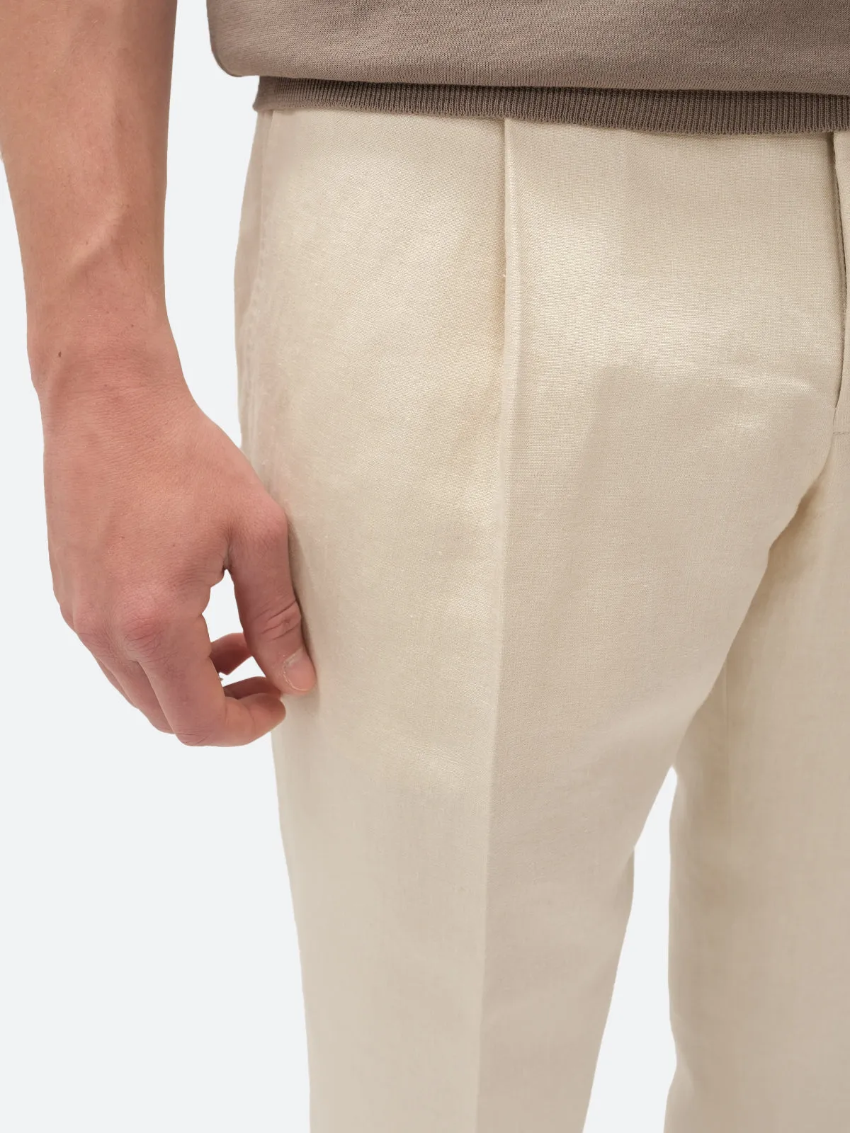 Summer Linen Trouser - Sand