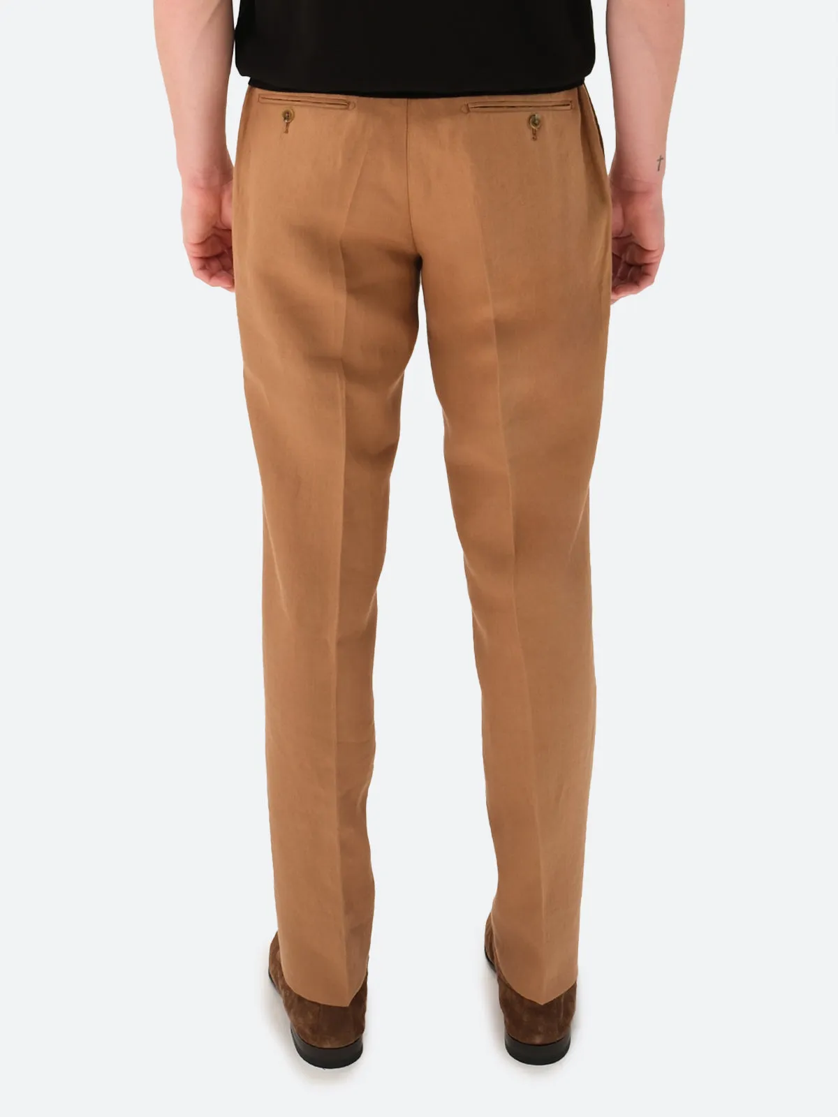 Summer Linen Trouser - Tobacco