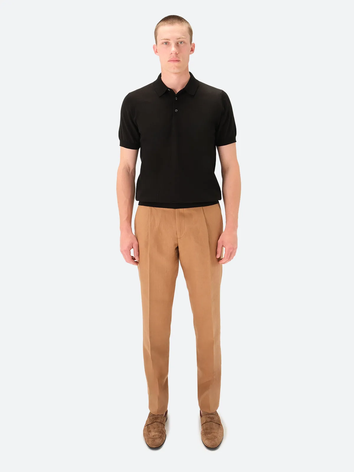 Summer Linen Trouser - Tobacco