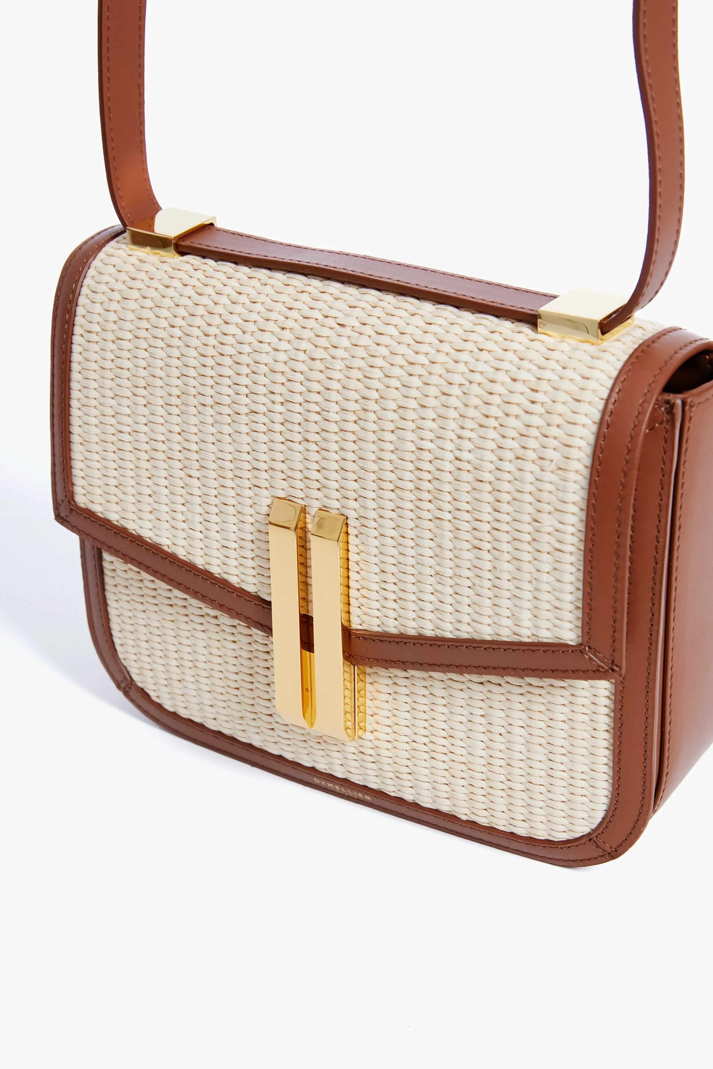 Tan Natural Raffia Vancouver Crossbody Bag