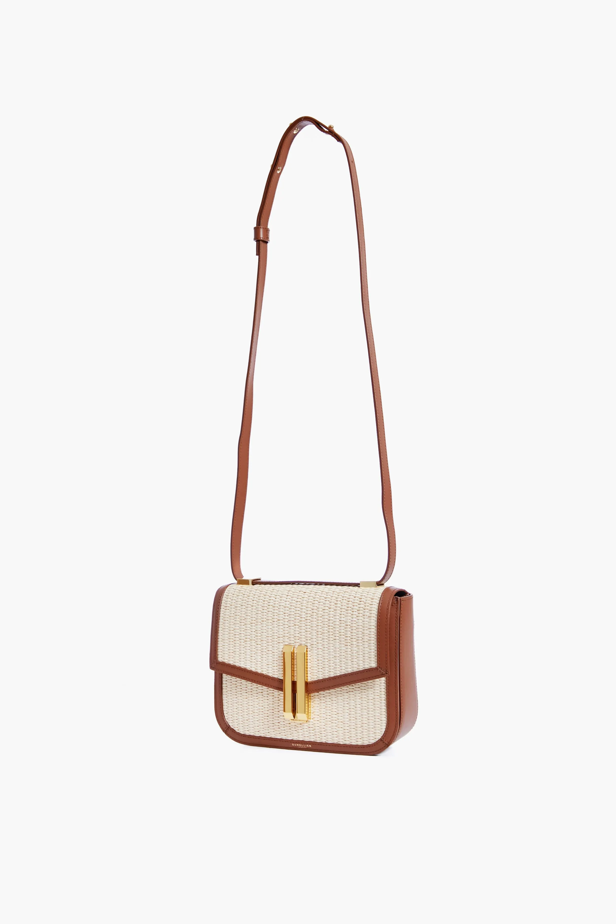 Tan Natural Raffia Vancouver Crossbody Bag