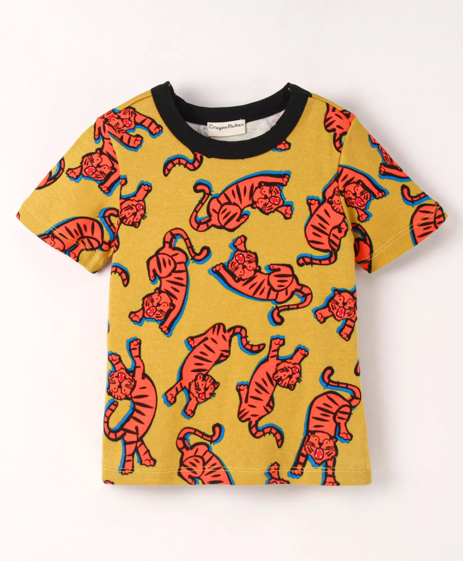 Tiger Printed Tshirt Short Set