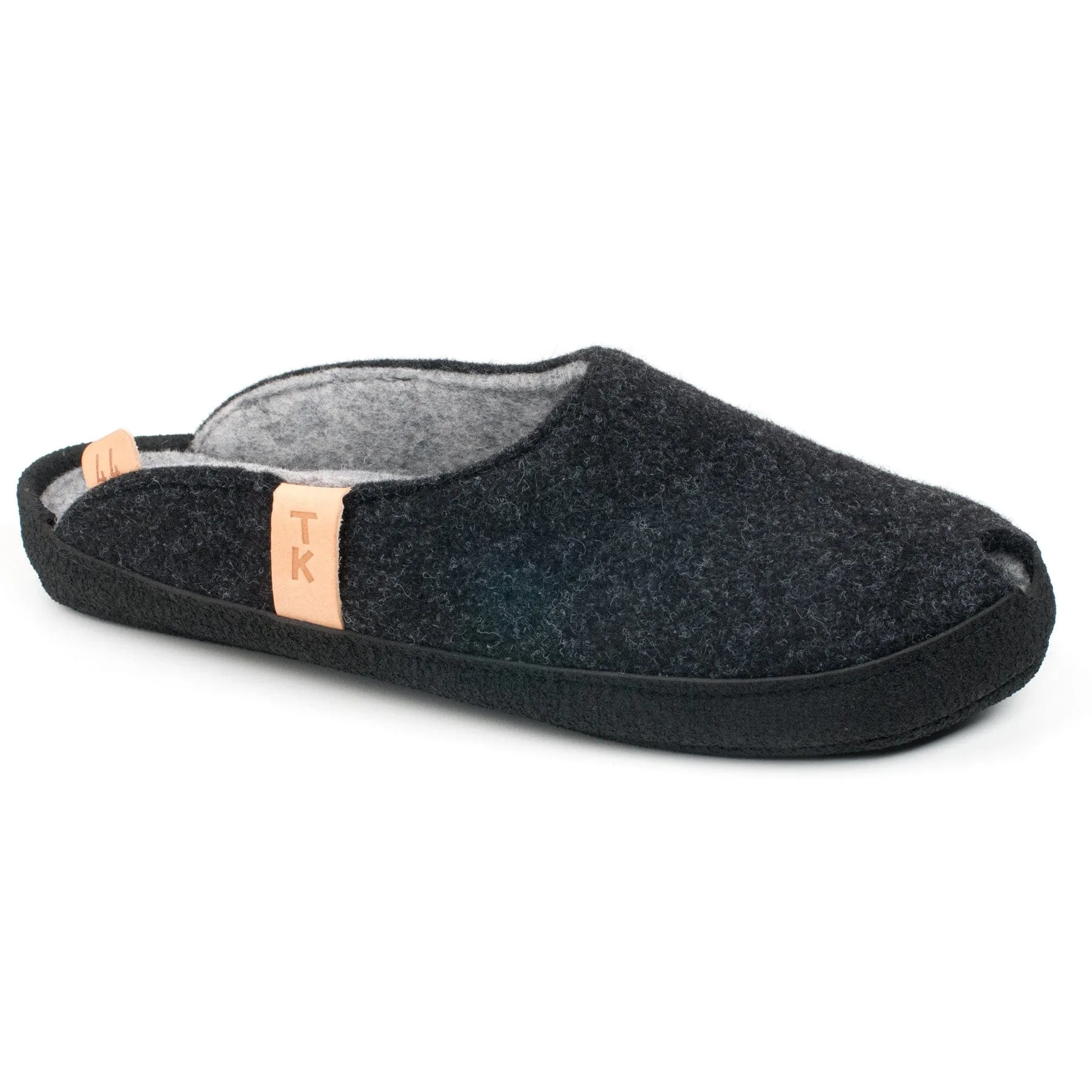 TOKU Brussels Wool Slippers - Dark Gray