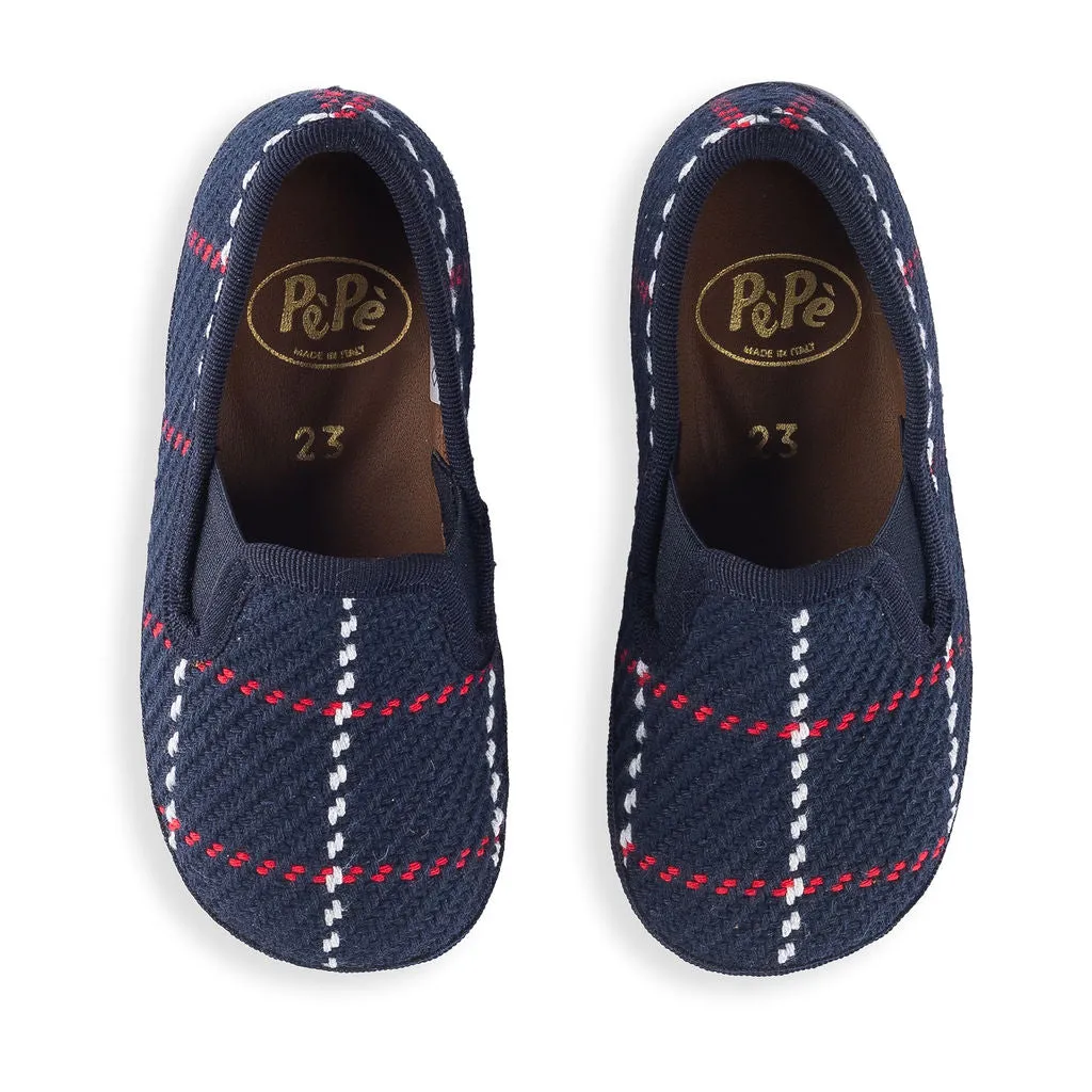 Tommy Blue and Red Loafer Shoes