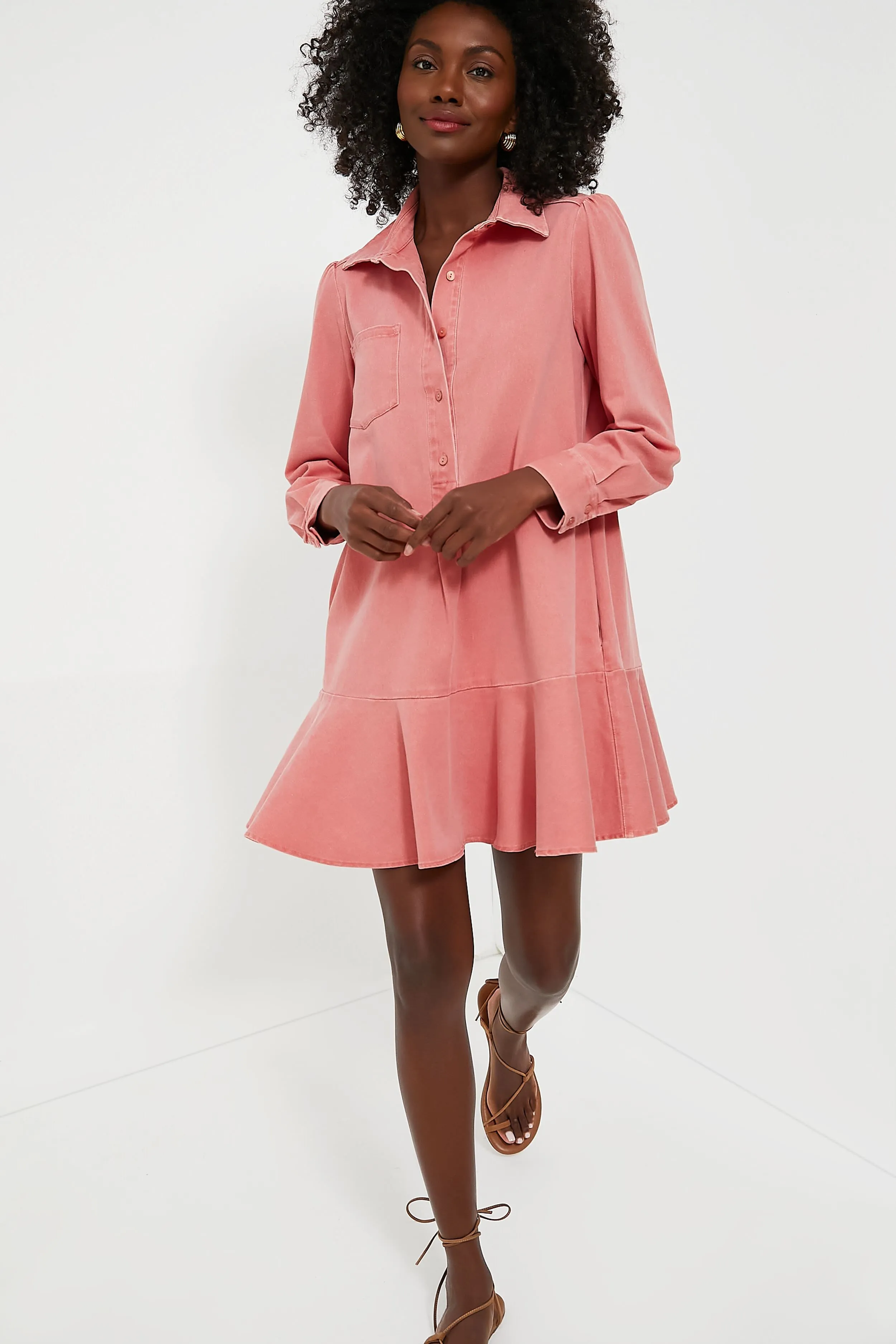 Tuckernuck x Murray's Toggery Callahan Shirt Dress Nantucket Red