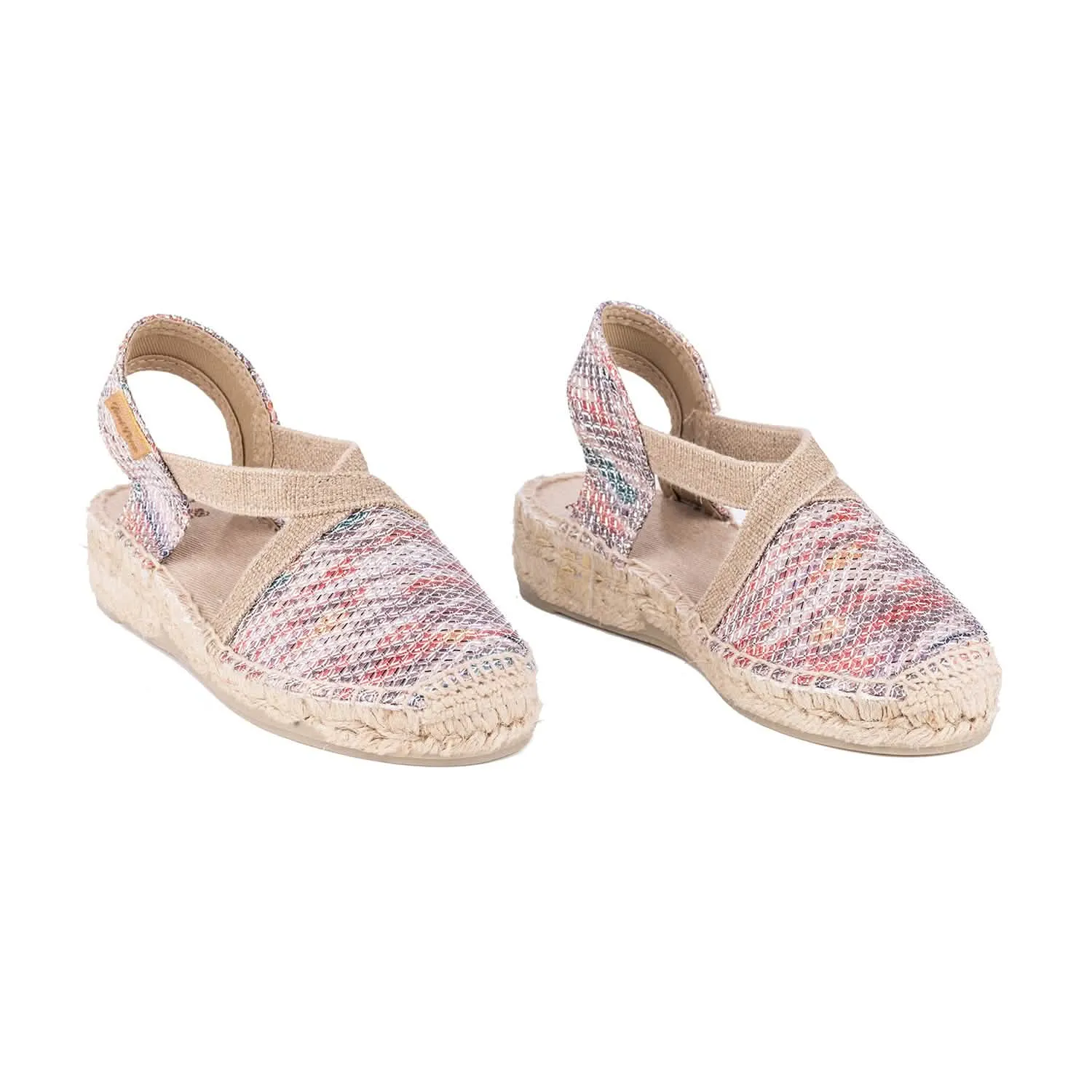 Vegan Metallic Wedge Espadrille for Kids - Edita-S