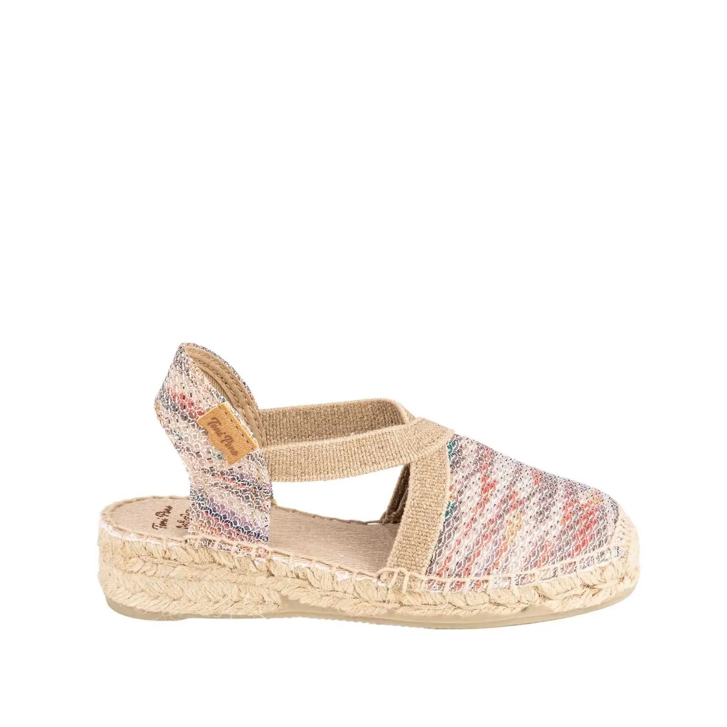 Vegan Metallic Wedge Espadrille for Kids - Edita-S