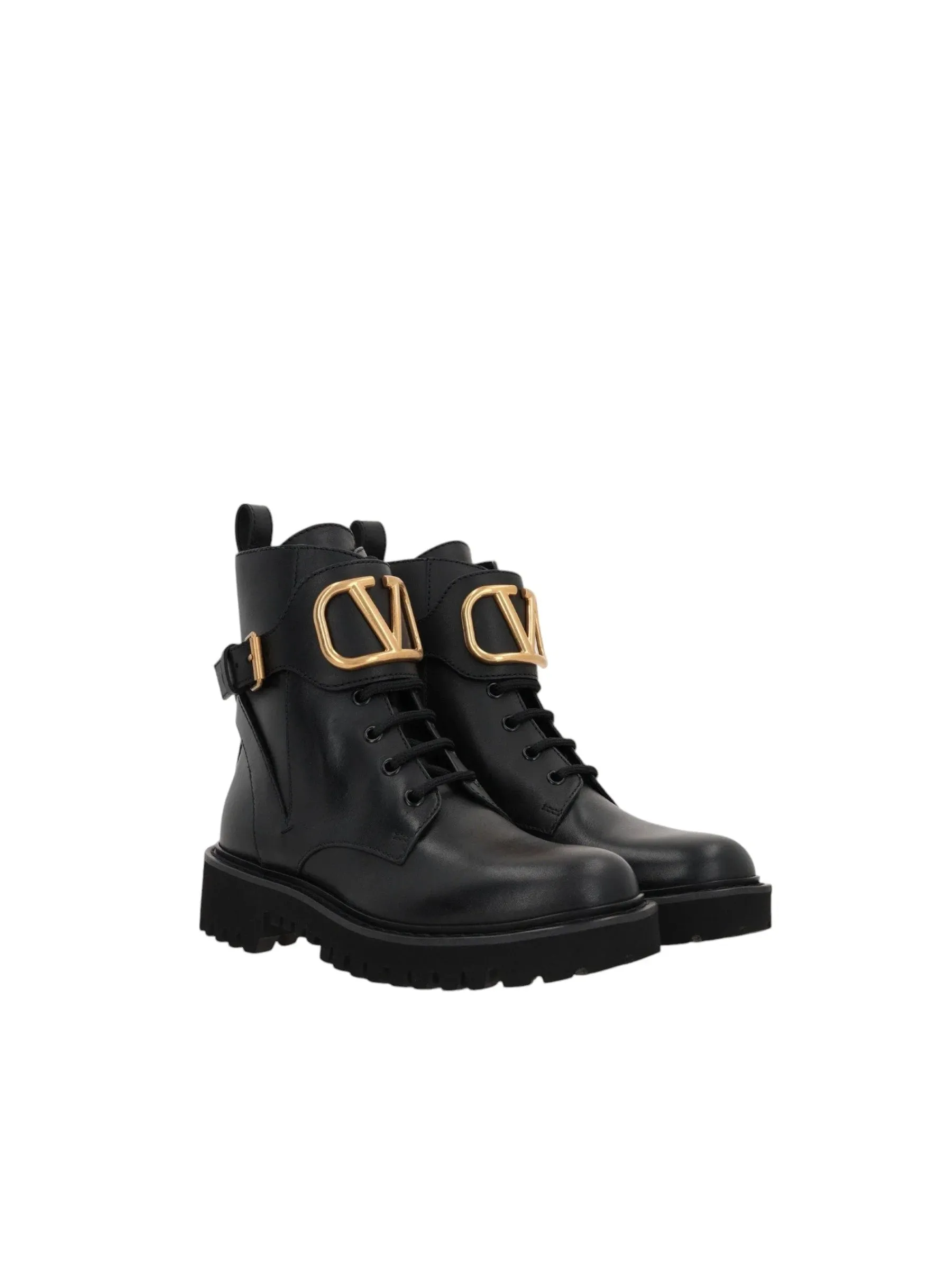 Vlogo Signature Leather Combat Boots