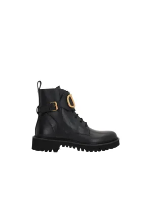 Vlogo Signature Leather Combat Boots