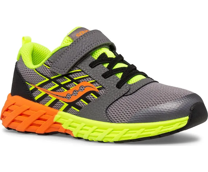 Wind A/C 2.0 Grey/Citron/Orange (Sizes 10.5c-4Y)