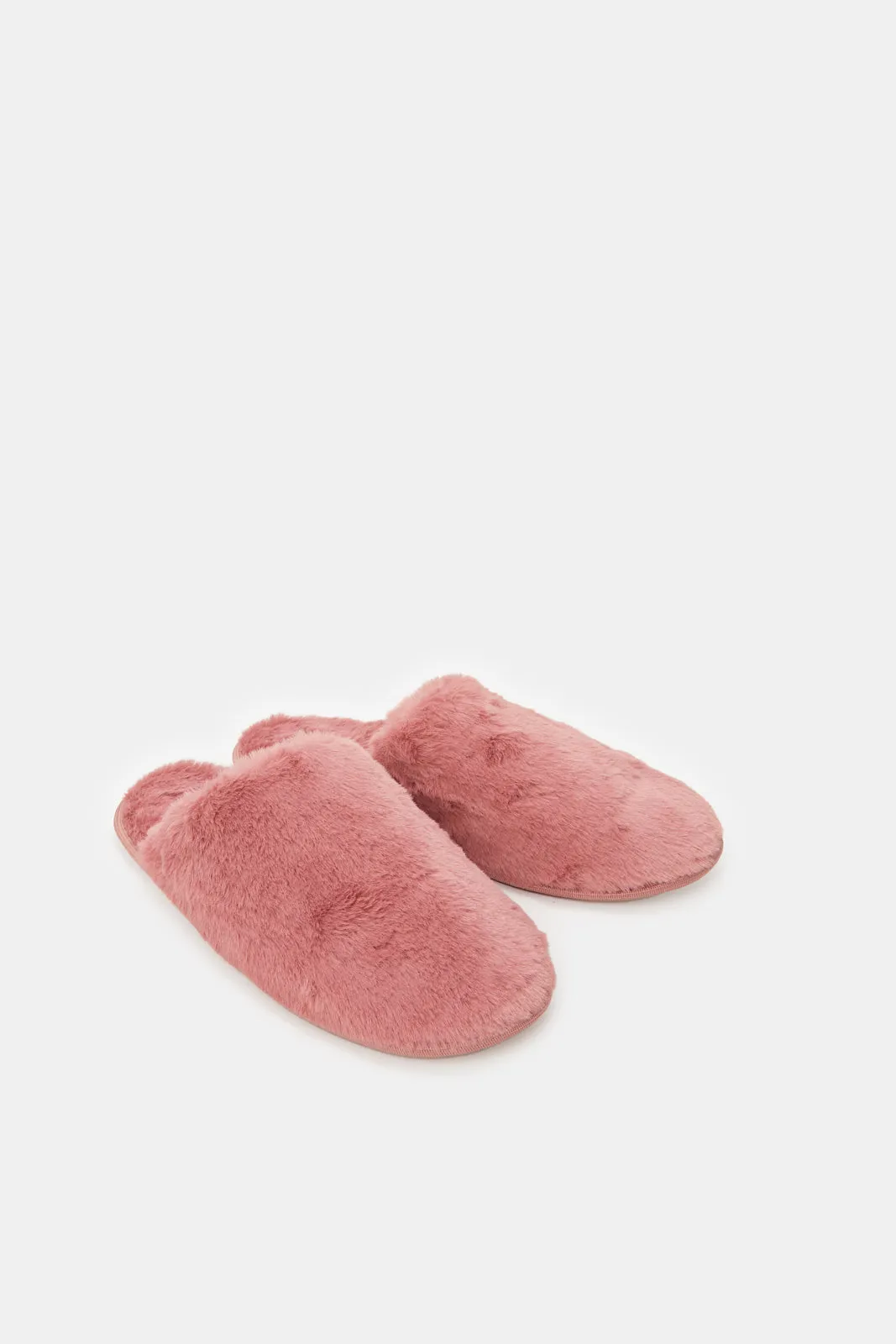 Women Pink Classic Closed Toe Slippers