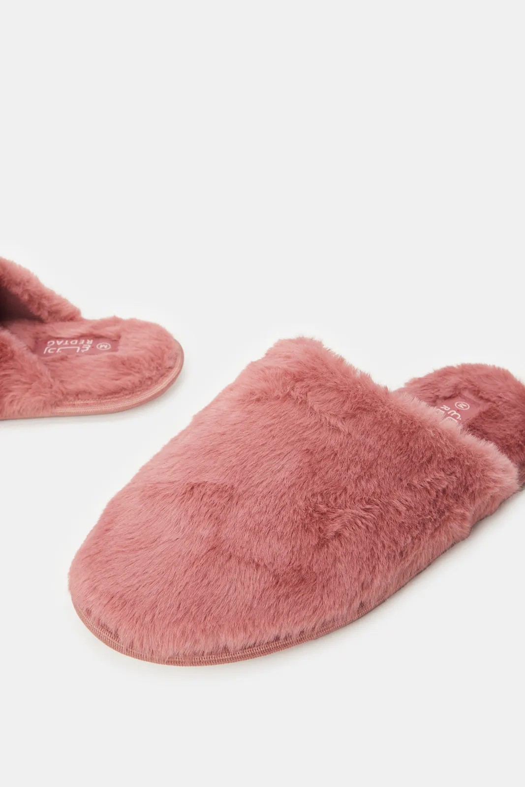 Women Pink Classic Closed Toe Slippers