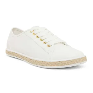 Yale Sneaker in White Canvas And Smooth