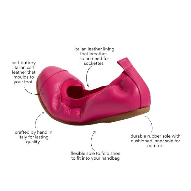 Zita- Hot Pink Ballet Flat